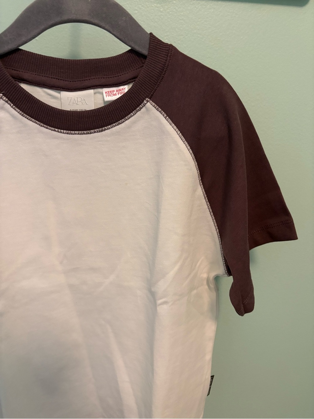 Zara Raglan sleeve t-shirt - Picture 4 of 8